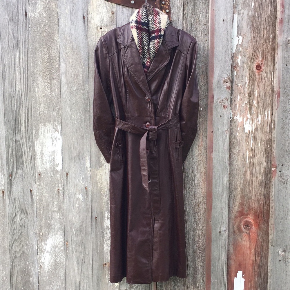 Leather Trench Coat